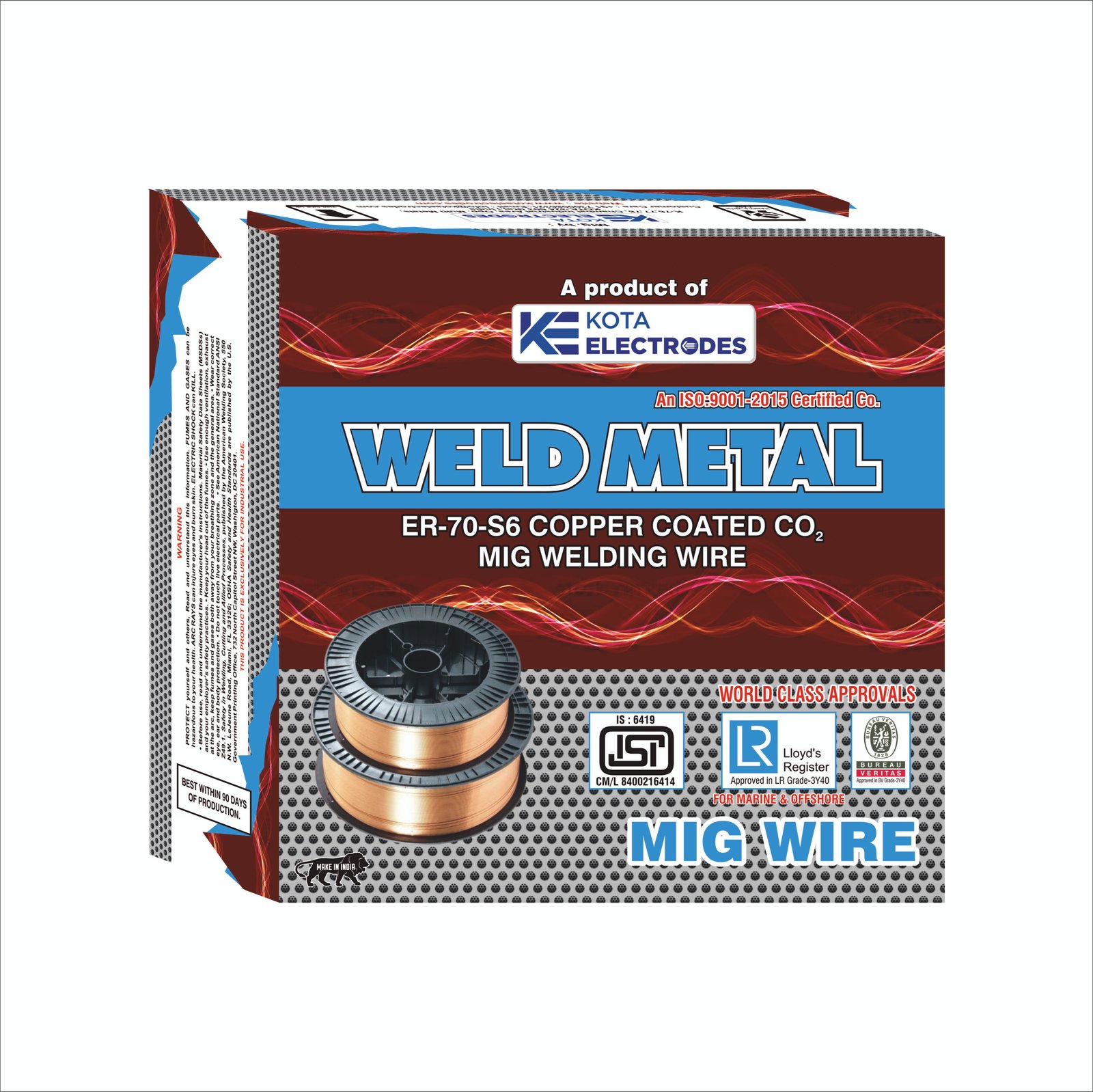 WELD METAL ER70S6 (MIG) Kota Electrodes